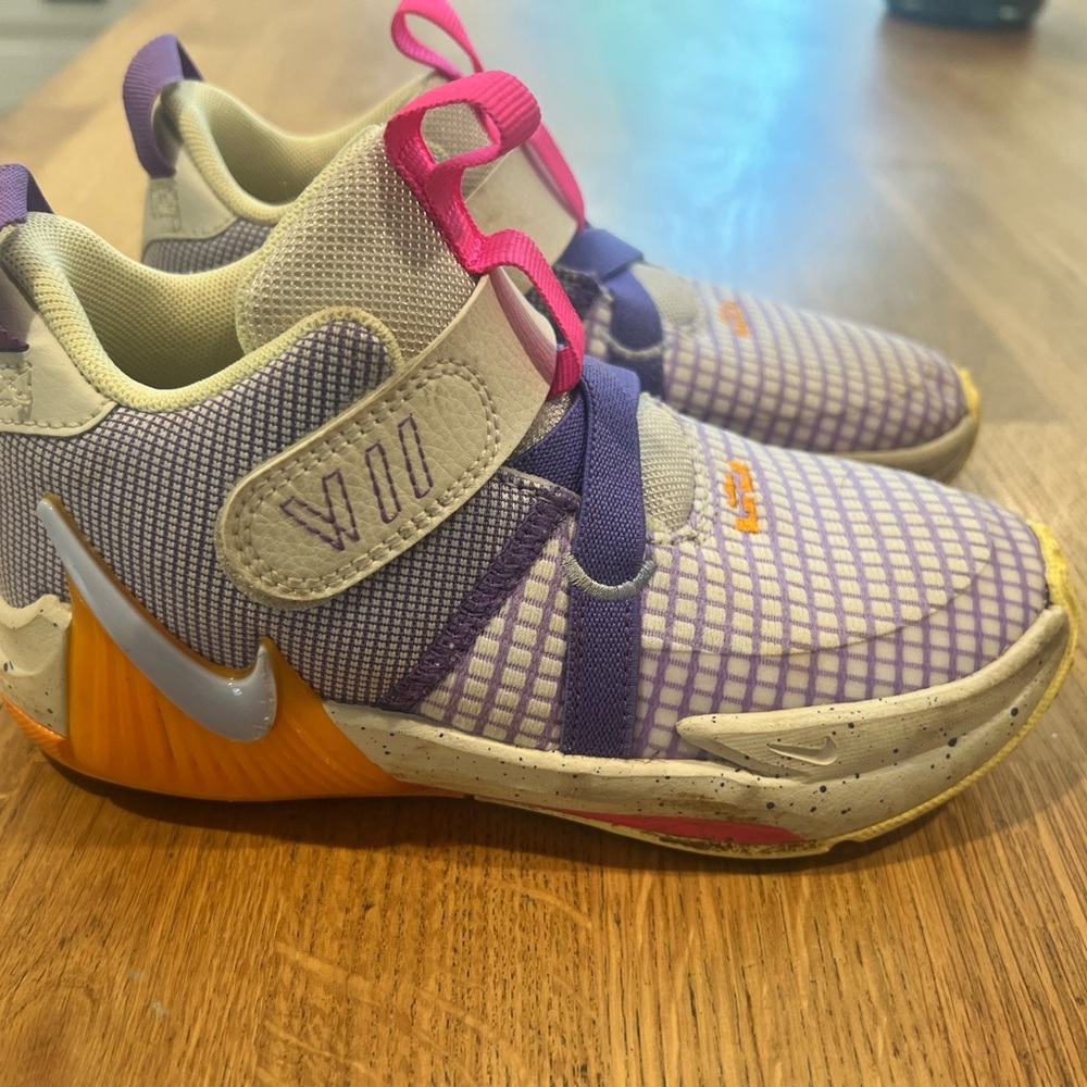 Nike Kids Sneakers - Purple, Orange, and Pink